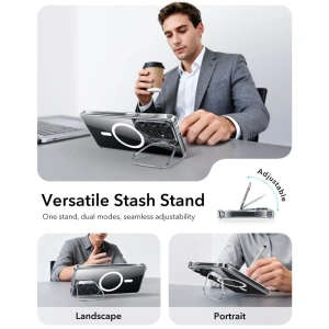 Etui ESR Classic Hybrid Kickstand MagSafe do Samsung Galaxy S26 Ultra Clear