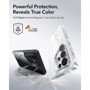 Etui ESR Classic Hybrid Kickstand MagSafe do Samsung Galaxy S26 Ultra Clear/black