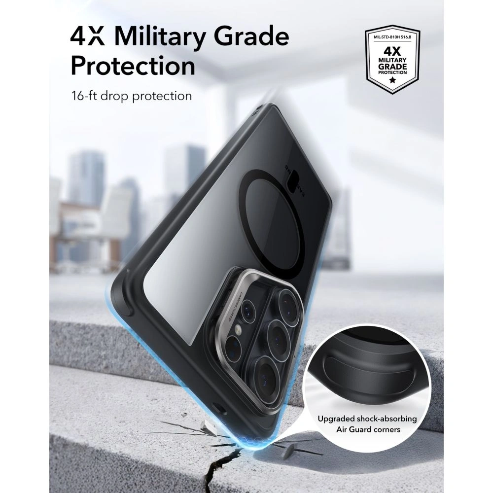 Etui ESR Classic Hybrid Kickstand MagSafe do Samsung Galaxy S26 Ultra Clear/black