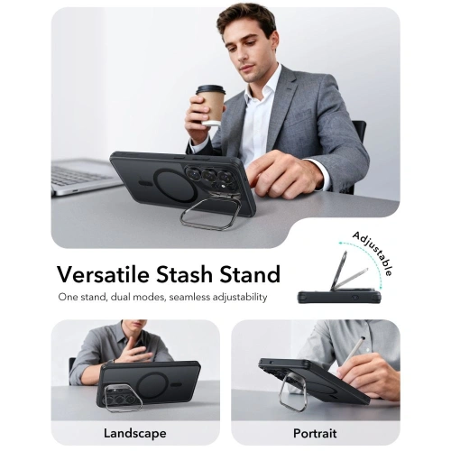 Etui ESR Classic Hybrid Kickstand MagSafe do Samsung Galaxy S26 Ultra Frosted Black