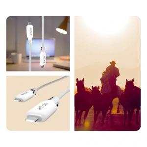 Kabel z oplotem Bizon Cable C354 USB-C / USB-C 60W 1m