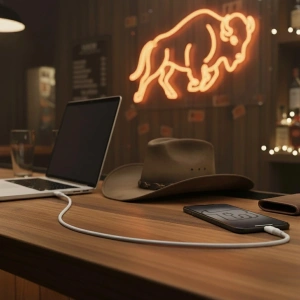 Kabel z oplotem Bizon Cable C354 USB-C / USB-C 60W 1m