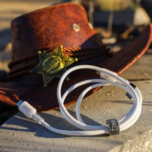 Kabel z oplotem Bizon Cable C354 USB-C / USB-C 60W 1m