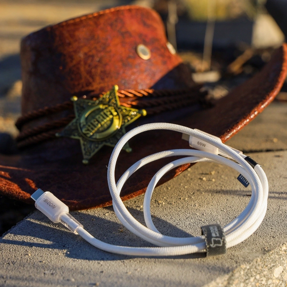 Kabel z oplotem Bizon Cable C354 USB-C / USB-C 60W 1m