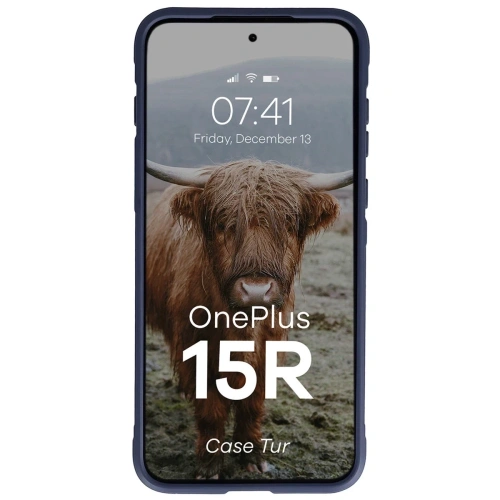 Pancerne etui Bizon Case Tur do OnePlus 15R granatowe