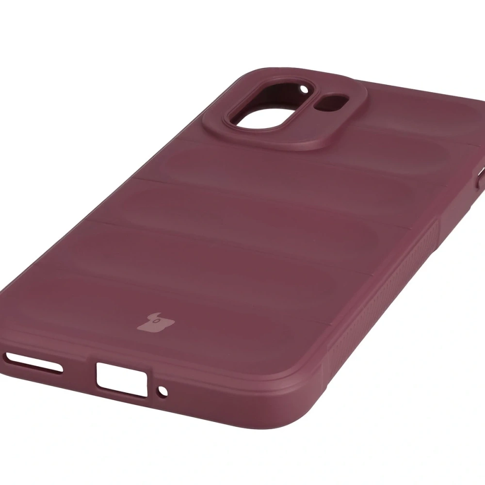 Pancerne etui Bizon Case Tur do OnePlus 15R burgundowe