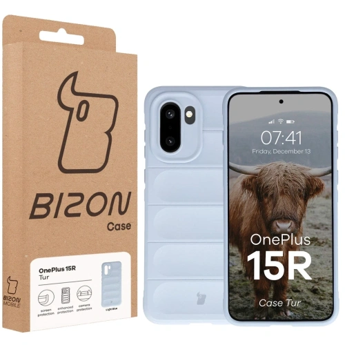 Pancerne etui Bizon Case Tur do OnePlus 15R jasnoniebieskie