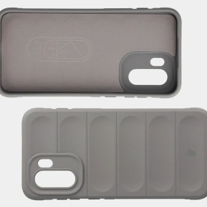 Pancerne etui Bizon Case Tur do OnePlus 15R jasnoszare