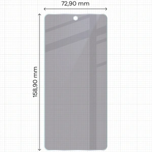 Prywatyzujące szkło hybrydowe Bizon Glass Mule Shadow do OnePlus 13R matowe