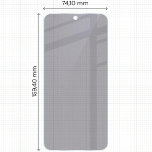 Prywatyzujące szkło hybrydowe Bizon Glass Mule Shadow do Xiaomi POCO F7 matowe