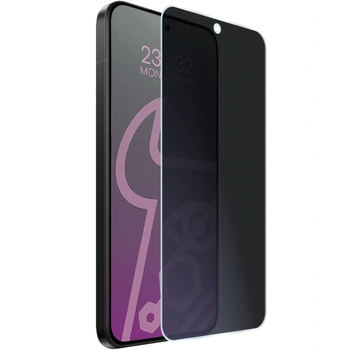 Prywatyzujące szkło hybrydowe Bizon Glass Mule Shadow do Xiaomi POCO F7 matowe