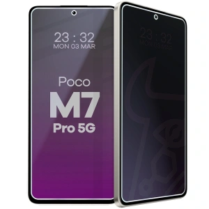 Prywatyzujące szkło hybrydowe Bizon Glass Mule Shadow do Xiaomi Poco M7 Pro 5G matowe