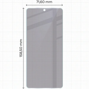 Prywatyzujące szkło hybrydowe Bizon Glass Mule Shadow do Xiaomi Poco M7 Pro 5G matowe