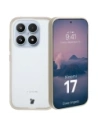 Etui Bizon Case Angelo do Xiaomi 17 półprzezroczyste z beżową ramką