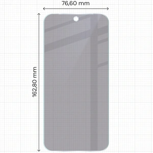Prywatyzujące szkło hybrydowe Bizon Glass Mule Shadow do Google Pixel 10 Pro XL matowe