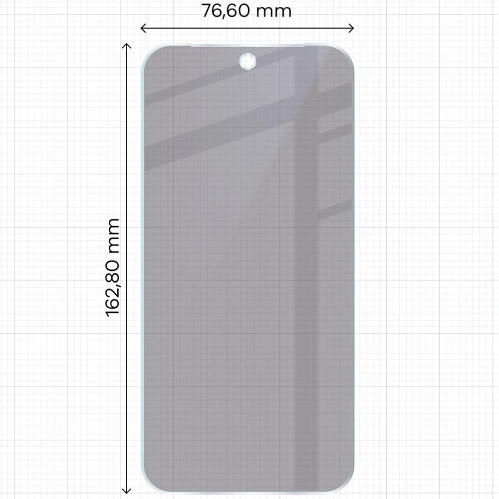Prywatyzujące szkło hybrydowe Bizon Glass Mule Shadow do Google Pixel 10 Pro XL matowe