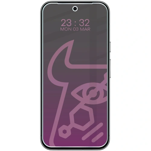 Prywatyzujące szkło hybrydowe Bizon Glass Mule Shadow do Google Pixel 10 Pro XL matowe