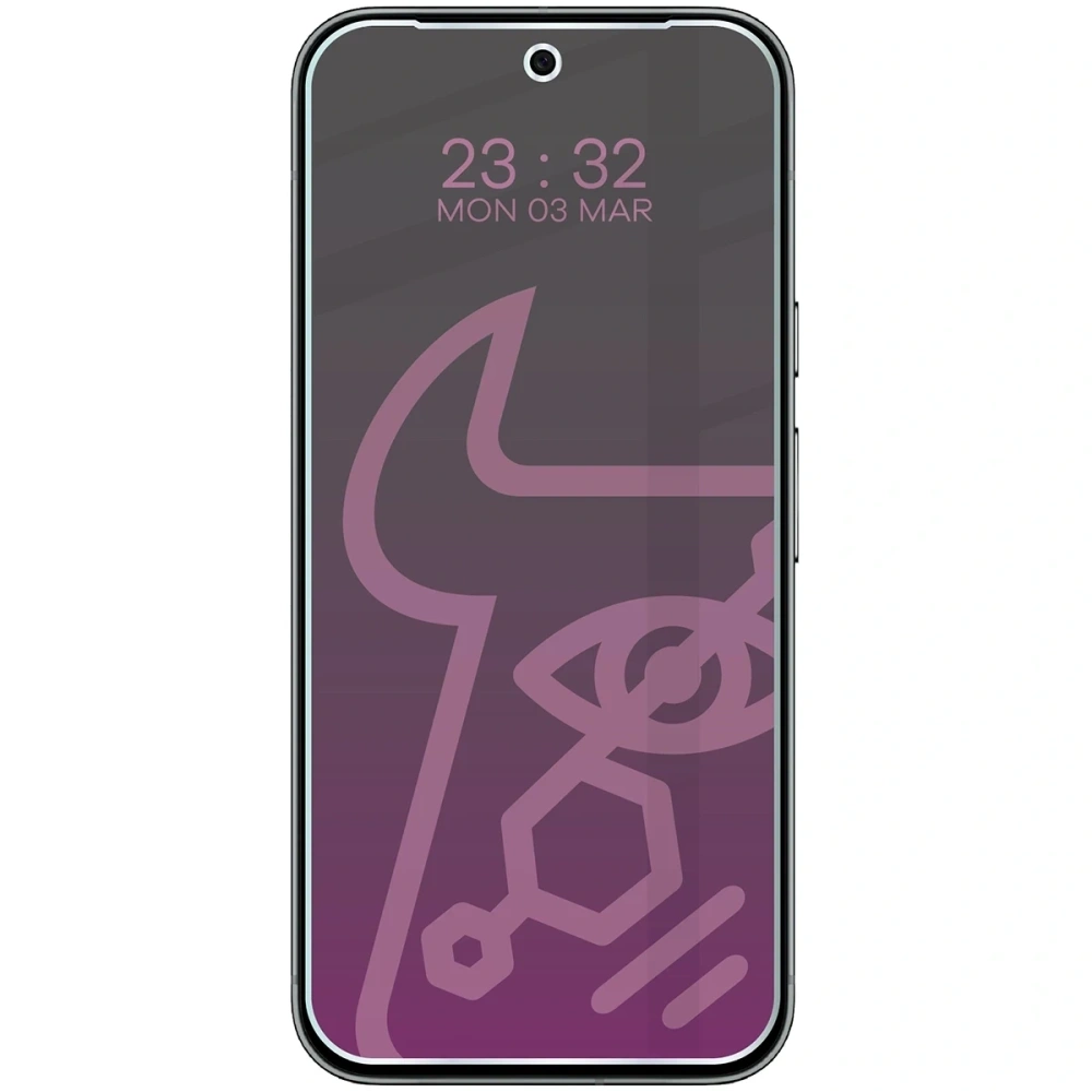 Prywatyzujące szkło hybrydowe Bizon Glass Mule Shadow do Google Pixel 10 Pro XL matowe