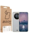 Etui Bizon Case Angelo do Honor Magic8 Lite półprzezroczyste z beżową ramką