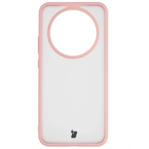 Etui Bizon Case Angelo do Honor Magic8 Lite półprzezroczyste z jasnoróżową ramką