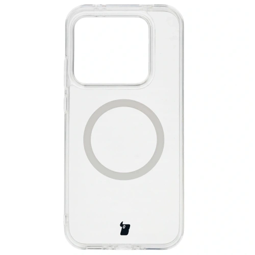 Etui z pierścieniem magnetycznym Bizon Case CrystalO do Realme GT 8 Pro przezroczyste