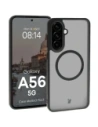 Etui z pierścieniem magnetycznym + szkło hartowane Bizon MatteO Pack do Samsung Galaxy A56 5G przydymione-czarne