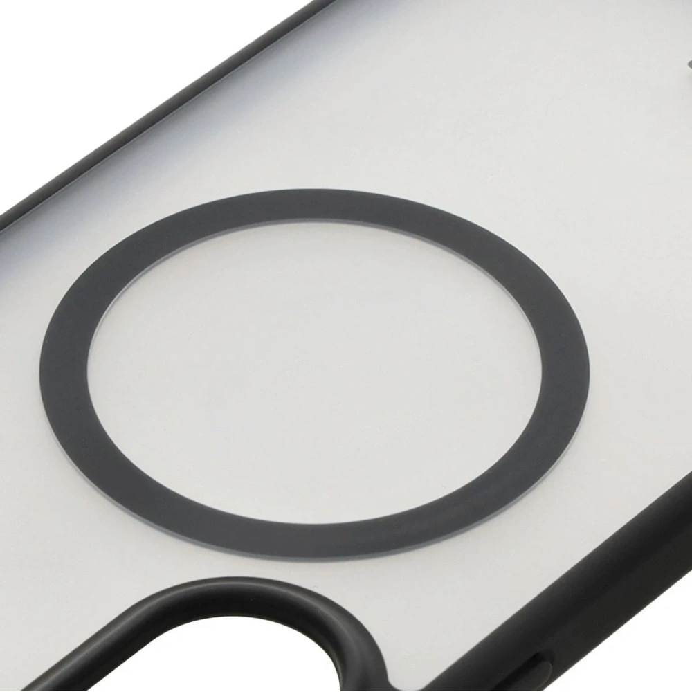 Etui z pierścieniem magnetycznym + szkło hartowane Bizon MatteO Pack do Samsung Galaxy A56 5G przydymione-czarne