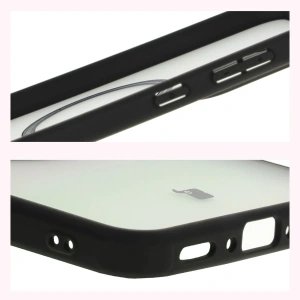 Etui z pierścieniem magnetycznym + szkło hartowane Bizon MatteO Pack do Samsung Galaxy A56 5G przydymione-czarne