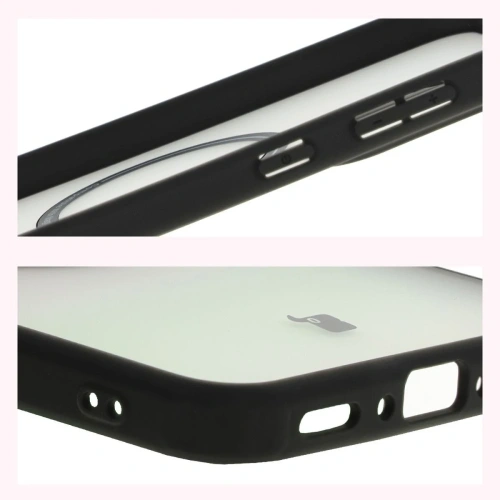 Etui z pierścieniem magnetycznym + szkło hartowane Bizon MatteO Pack do Samsung Galaxy A56 5G przydymione-czarne