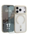 Etui z pierścieniem magnetycznym + szkło hartowane Bizon MatteO Pack do Apple iPhone 17 Pro przydymione-beżowe