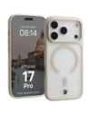 Etui z pierścieniem magnetycznym + szkło hartowane Bizon MatteO Pack do Apple iPhone 17 Pro przydymione-beżowe