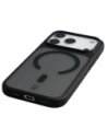 Etui z pierścieniem magnetycznym + szkło hartowane Bizon MatteO Pack do Apple iPhone 17 Pro przydymione-czarne