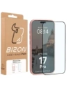 Etui z pierścieniem magnetycznym + szkło hartowane Bizon MatteO Pack do Apple iPhone 17 Pro przydymione-jasnoróżowe