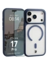 Etui z pierścieniem magnetycznym + szkło hartowane Bizon MatteO Pack do Apple iPhone 17 Pro przydymione-granatowe