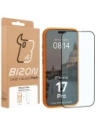 Etui z pierścieniem magnetycznym + szkło hartowane Bizon MatteO Pack do Apple iPhone 17 Pro przydymione-pomarańczowe