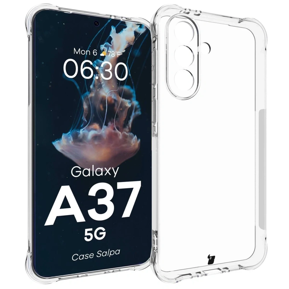 Elastyczne etui Bizon Case Salpa do Samsung Galaxy A37 5G przezroczyste