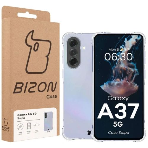 Elastyczne etui Bizon Case Salpa do Samsung Galaxy A37 5G przezroczyste