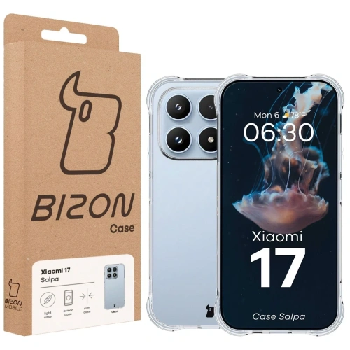 Elastyczne etui Bizon Case Salpa do Xiaomi 17 przezroczyste