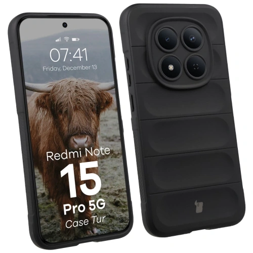 Pancerne etui Bizon Case Tur do Xiaomi Redmi Note 15 Pro 5G czarne
