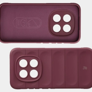 Pancerne etui Bizon Case Tur do Xiaomi Redmi Note 15 Pro 5G burgundowe