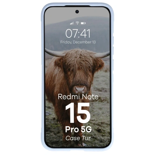 Pancerne etui Bizon Case Tur do Xiaomi Redmi Note 15 Pro 5G jasnoniebieskie
