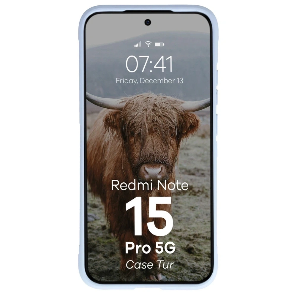 Pancerne etui Bizon Case Tur do Xiaomi Redmi Note 15 Pro 5G jasnoniebieskie