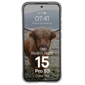 Pancerne etui Bizon Case Tur do Xiaomi Redmi Note 15 Pro 5G jasnoszare
