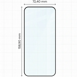 Szkło hartowane Bizon Glass Edge 2 do Honor Magic8 Lite czarna ramka
