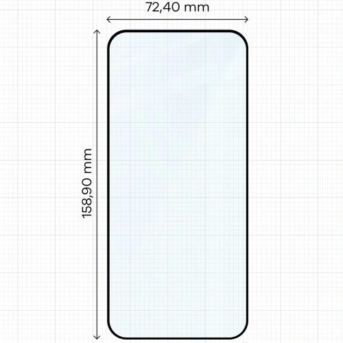 Szkło hartowane Bizon Glass Edge 2 do Honor Magic8 Lite czarna ramka