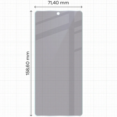 Prywatyzujące szkło hybrydowe Bizon Glass Mule Shadow do Asus ROG Phone 9 Pro matowe