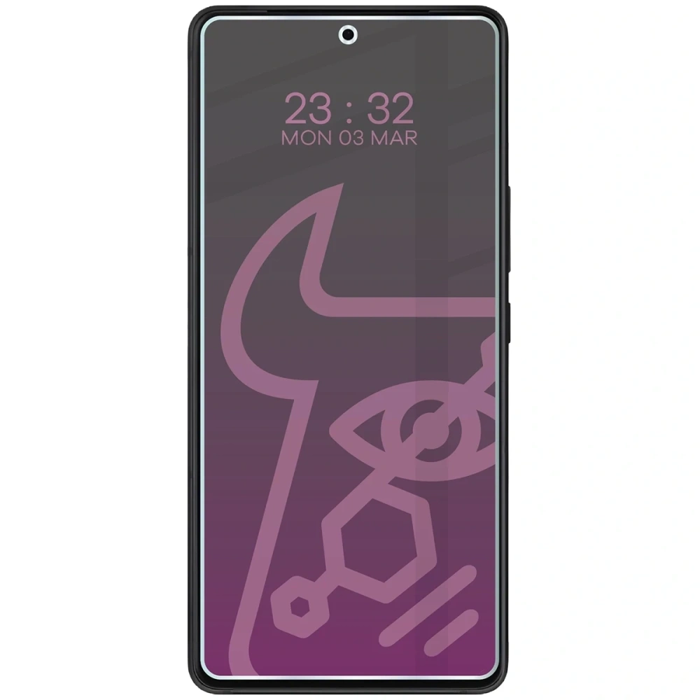 Prywatyzujące szkło hybrydowe Bizon Glass Mule Shadow do Asus ROG Phone 9 Pro matowe