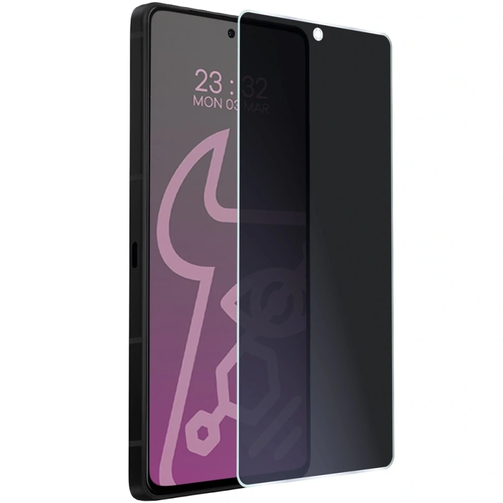Prywatyzujące szkło hybrydowe Bizon Glass Mule Shadow do Asus ROG Phone 9 Pro matowe