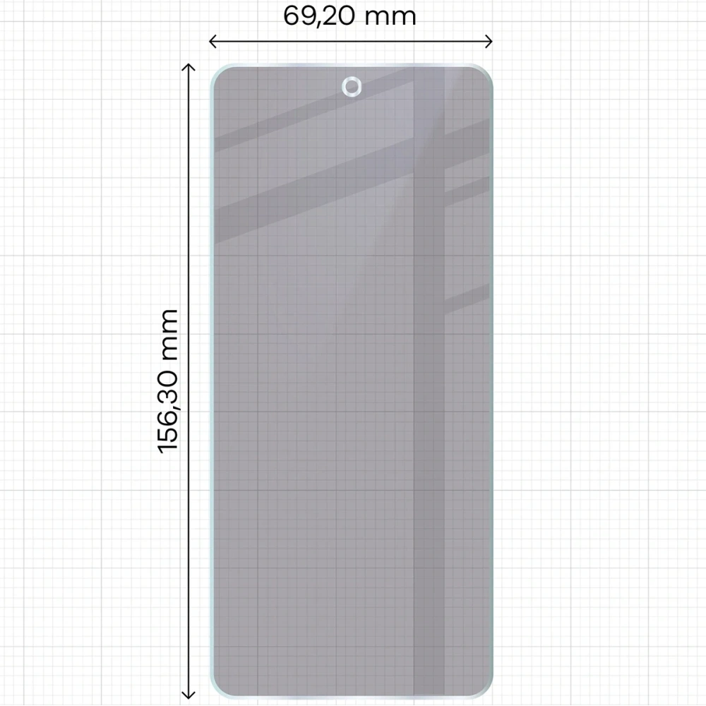 Prywatyzujące szkło hybrydowe Bizon Glass Mule Shadow do Infinix Hot 40i matowe