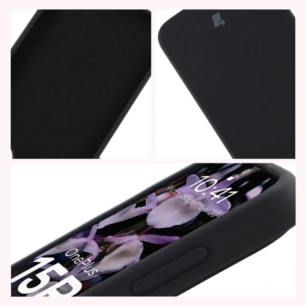 Silikonowe etui Bizon Soft Case do OnePlus 15R czarne